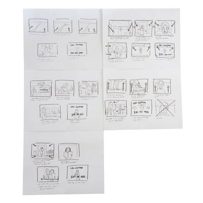 Lot # 162: Better Call Saul Mesa Verde Lawsuit Commercial Story Boards