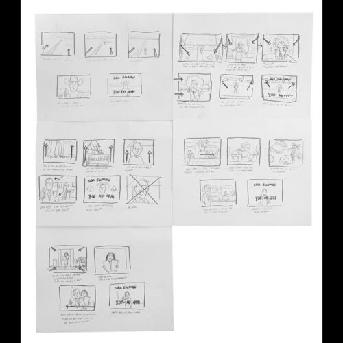 Lot # 168: Better Call Saul Mesa Verde Lawsuit Commercial Story Boards