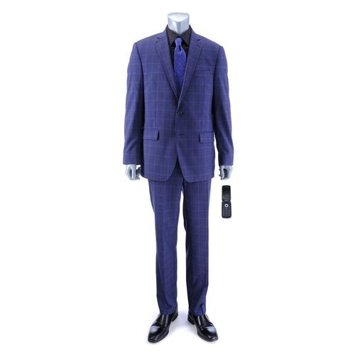 Lot # 169: Gus Fring (as played by Giancarlo Esposito) Blue Suit and Cell Phone