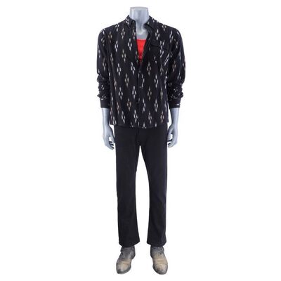 Lot # 177: Nacho Varga (as played by Michael Mando) Diamond Patterned Shirt and Pants