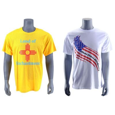 Lot # 188: Saul Goodman (as played by Bob Odenkirk) and Mike Ehrmantraut (as played by Jonathan Banks) After Desert Mini-Mart Shirts