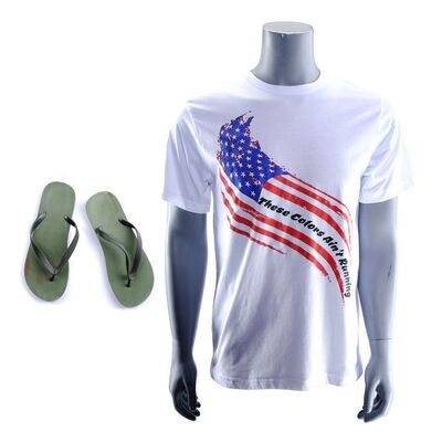 Lot # 191: Saul Goodman (as played by Bob Odenkirk) after Desert Mini-Mart Shirt and Sandals