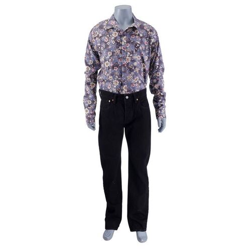 Lot # 199: Lalo Salamanca (as played by Tony Dalton) Flower-print Shirt and Jeans