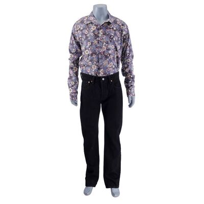 Lot # 199: Lalo Salamanca (as played by Tony Dalton) Flower-print Shirt and Jeans