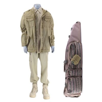 Lot # 205: Mike Ehrmantraut (as played by Jonathan Banks) Sniper Outfit with Sniper Rifle Bag