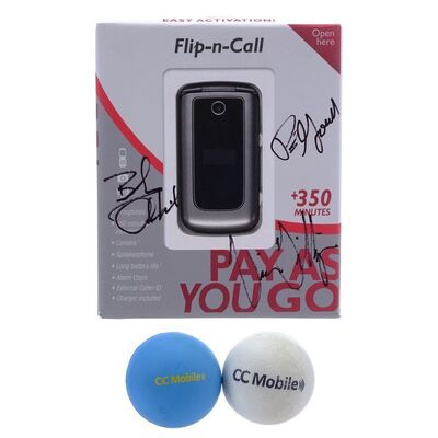 Lot # 221: Signed CC Mobile Pay As You Go Phone Box - Vince Gilligan, Peter Gould, and Bob Odenkirk
