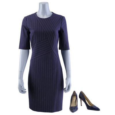 Lot # 235: Kim Wexler (Rhea Seehorn) Pinstripe Dress