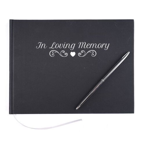 Lot # 247: Guest Book for Howard Hamlin (as played by Patrick Fabian) Memorial Service