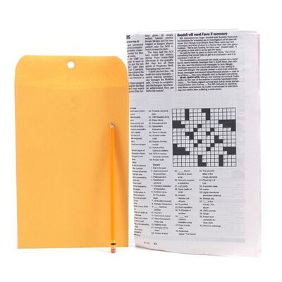 Lot # 259: Mike Ehrmantraut (as played by Jonathan Banks) Crossword Newspaper and Envelope for Saul Goodman