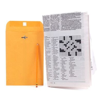 Lot # 264: Mike Ehrmantraut (as played by Jonathan Banks) Crossword Newspaper and Envelope for Saul Goodman