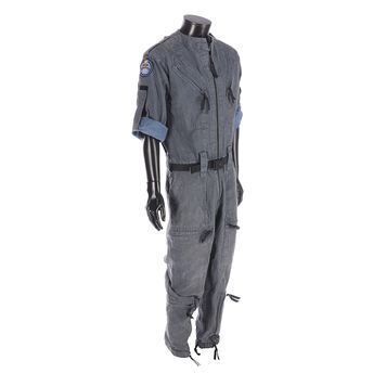 Lot # 22 : ALIENS (1986) - Harry Harris Collection: Bishop's (Lance Henriksen) Screen-matched Jumpsuit