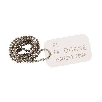 Lot # 25 : ALIENS (1986) - Harry Harris Collection: Pvt. Drake's (Mark Rolston) Dog Tag