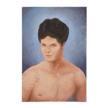 Lot # 84 : BOOGIE NIGHTS (1997) - Hand-painted Portrait of Dirk Diggler (Mark Wahlberg)