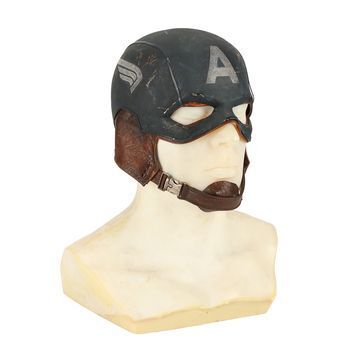 Lot # 98 : CAPTAIN AMERICA: THE FIRST AVENGER (2011) - Prototype Captain America (Chris Evans) Helmet on a Bust