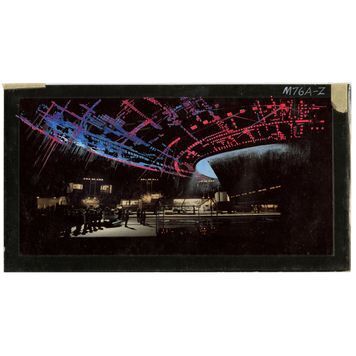 Lot # 107 : CLOSE ENCOUNTERS OF THE THIRD KIND (1977) - Hand-Painted Mothership Lighting Concept Illustration