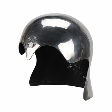 Lot # 134 : EXCALIBUR (1981) - Sir John Boormans Personally Received Merlins (Nicol Williamson) Production Gift Helmet