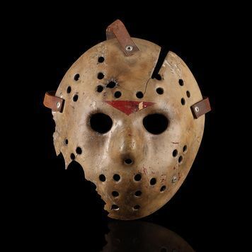 Lot # 148 : FRIDAY THE 13TH PART VI: JASON LIVES (1986) - Mario Kirner Collection: Jason Voorhees' (C.J. Graham) Screen-matched Hero Hockey Mask