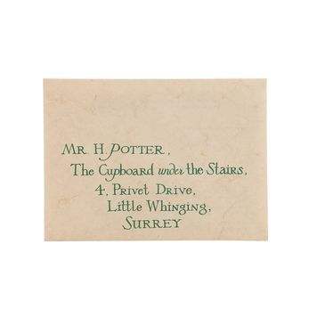 Lot # 178 : HARRY POTTER AND THE PHILOSOPHER'S STONE (2001) - Harry Potter's (Daniel Radcliffe) Hero Hogwarts Acceptance Letter
