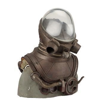 Lot # 188 : HELLBOY II: THE GOLDEN ARMY (2008) - Johann Krauss Helmet-and-chest-piece Lighting Stand-in