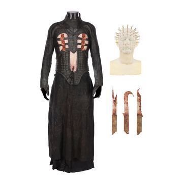 Lot # 191 : HELLRAISER VI: HELLSEEKER (2002) - Pinhead (Doug Bradley) Cenobite Costume and Facial Prosthetics