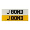 Lot # 206 : JAMES BOND COLLECTIBLES - Peter Nelson Collection: Legal Title for Ownership and Use of UK "J 8OND" Licence Plate