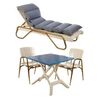 Lot # 212 : JAMES BOND: GOLDFINGER (1964) - Peter Nelson Collection: Hotel Fontainebleau Table, Two Chairs and Sun Lounger