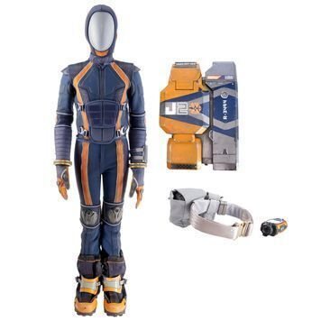 Lot # 260 : LOST IN SPACE (T.V. SERIES, 2018 - 2022) - Will Robinson's (Maxwell Jenkins) Spacesuit Components, Camcorder, Wrist Communicator, and Stunt Backpack