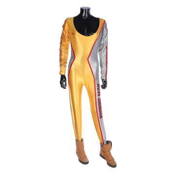 Lot # 313 : RUNNING MAN, THE (1987) - Amber Mendez's (Maria Conchita Alonso) Adidas Competition Jumpsuit and Boots