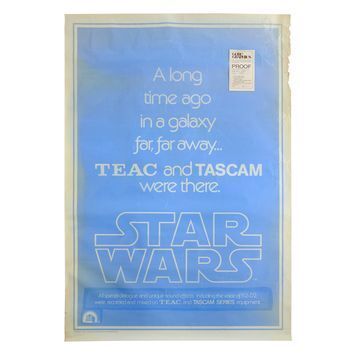 Lot # 371 : STAR WARS: A NEW HOPE (1977) - Charles Lippincott Collection: TEAC and TASCAM One-Sheet Proof