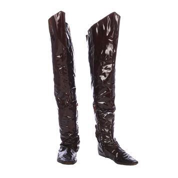 Lot # 411 : SUPERMAN II (1980) - General Zod's (Terence Stamp) Thigh Boots