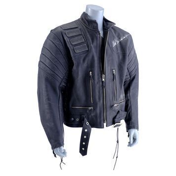 Lot # 421 : TERMINATOR 3: RISE OF THE MACHINES (2003) - Autographed Terminator (Arnold Schwarzenegger) Jacket