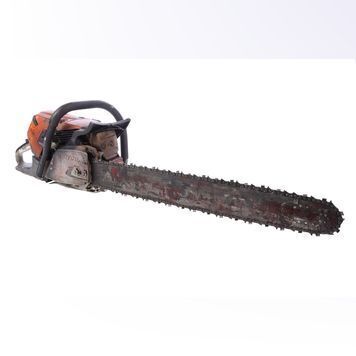 Lot # 423 : TEXAS CHAINSAW 3D (2013) - Leatherface's (Dan Yeager) Screen-matched Hero Chainsaw