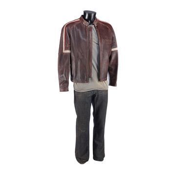 Lot # 440 : WAR OF THE WORLDS (2005) - Ray Ferrier's (Tom Cruise) Leather Jacket Costume