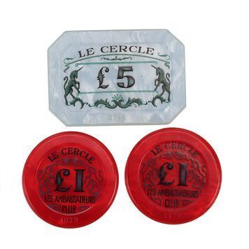 Lot # 457 : HARD DAY'S NIGHT (1964), A - Les Ambassadeurs Club Casino Chips