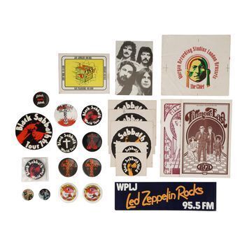 Lot # 482 : BLACK SABBATH - Collection of Badges and Promotional Items