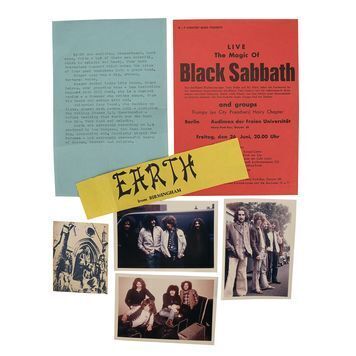 Lot # 484 : BLACK SABBATH - Collection of Photos and Early Ephemera