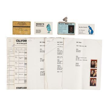 Lot # 485 : BLACK SABBATH - David Tangye's Pass and Tour Ephemera