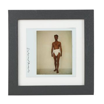 Lot # 498 : DAVID BOWIE - Framed Tin Machine Album Cover Polaroid