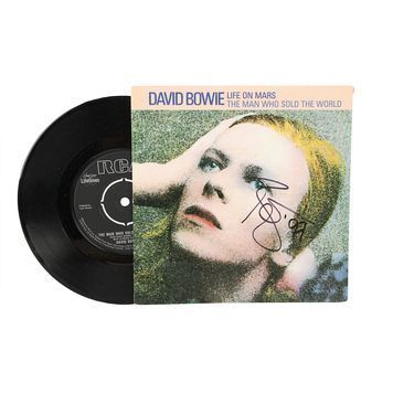 Lot # 499 : DAVID BOWIE - Autographed "Life On Mars" Single
