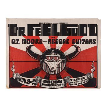 Lot # 502 : DR. FEELGOOD - "Odeon Hammersmith" Concert Poster
