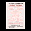 Lot # 509 : FLEETWOOD MAC, LED ZEPPELIN AND OTHERS - "Bath Festival of Blues" Flyer