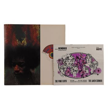 Lot # 525 : JIMI HENDRIX - Two Concert Programs and Black-and-white Commercial Poster