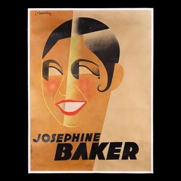 Lot # 529 : JOSEPHINE BAKER - French Art Deco Jean Chassaing Print