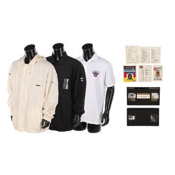 Lot # 543 : MICHAEL JACKSON - Set of Crew Jackets, Tour Passes and VHS Tapes