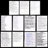 Lot # 558 : OASIS - Complete Set of Definitely Maybe Album Song Lyrics Handwritten by Noel Gallagher