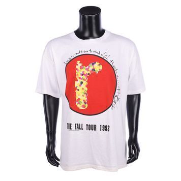 Lot # 581 : RADIOHEAD - Fall Tour 1993 T-shirt Autographed by Thom Yorke