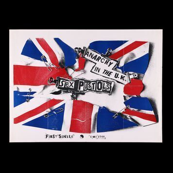 Lot # 595 : SEX PISTOLS, THE - Anarchy in the U.K. Promotional Poster