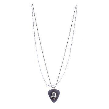 Lot # 607 : GUNS N' ROSES - Slash's Skull Guitar Pick Necklace
