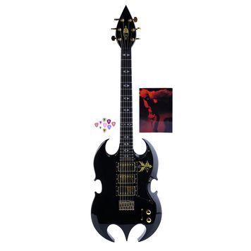 Lot # 615 : TERENCE TRENT DARBY (REAL NAME: SANANDA MAITREYA) - Black Electric Guitar