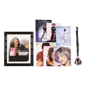 Lot # 620 : WHITNEY HOUSTON - Autographed VIP Ticket Display, Sheet Music Book, Concert Passes and Tour Programmes